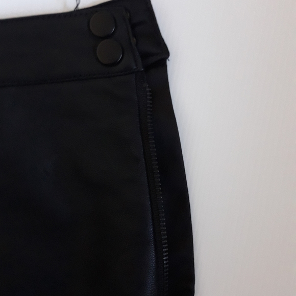 BARDOT ALESSIA BLACK VEGAN LEATHER SKIRT - Picture 6 of 11